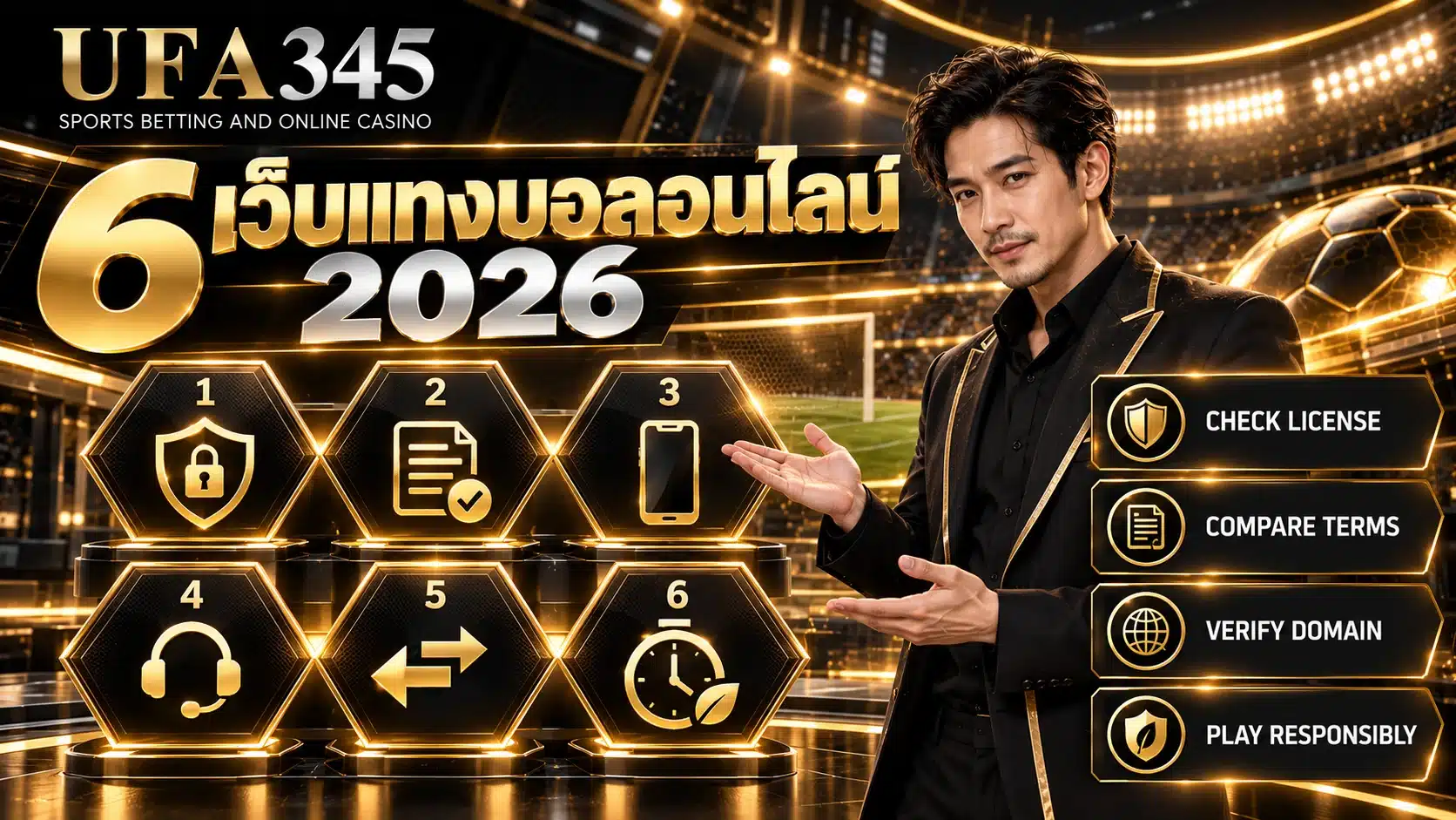 6 เว็บแทงบอลออนไลน์ 2026 พร้อมเกณฑ์เปรียบเทียบเว็บไซต์